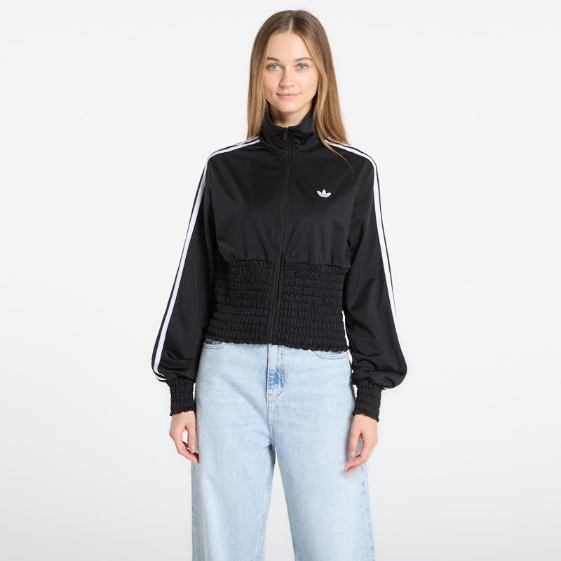 adidas Smocked Firebird Track Top Black