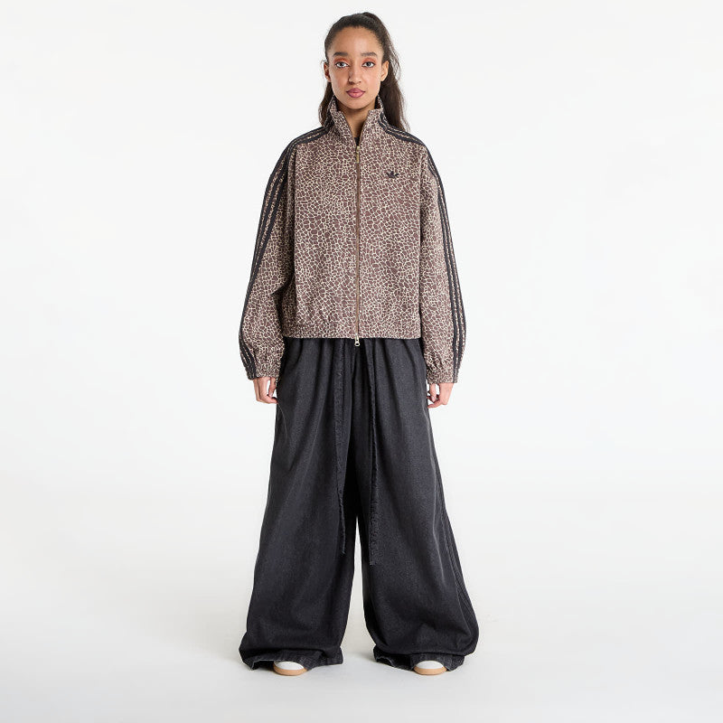 adidas Firebird Oversized Aop Denim Jacket Earth Strata/ Stone Khaki