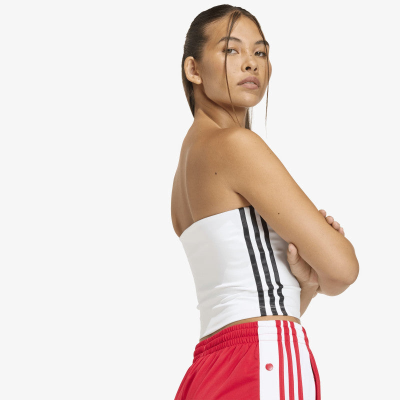adidas 3 Stripes Tube Top White/ Black