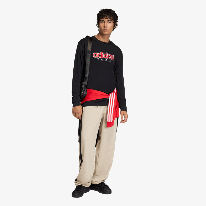 adidas Loose Mesh Tracksuit Bottoms Stone Khaki