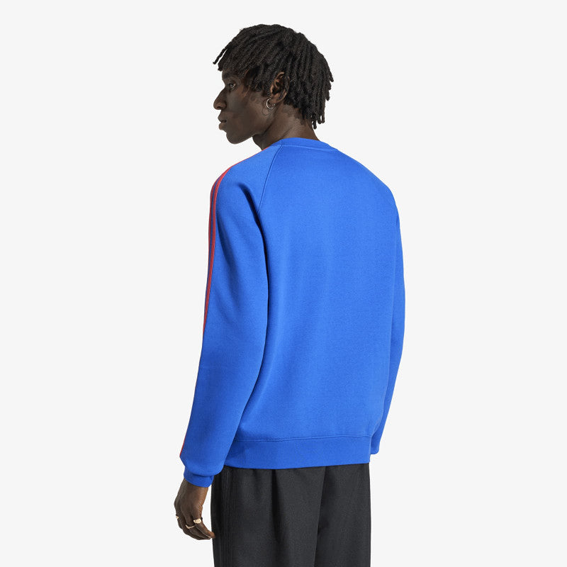 adidas 3-Stripes Crew Sweatshirt Blue