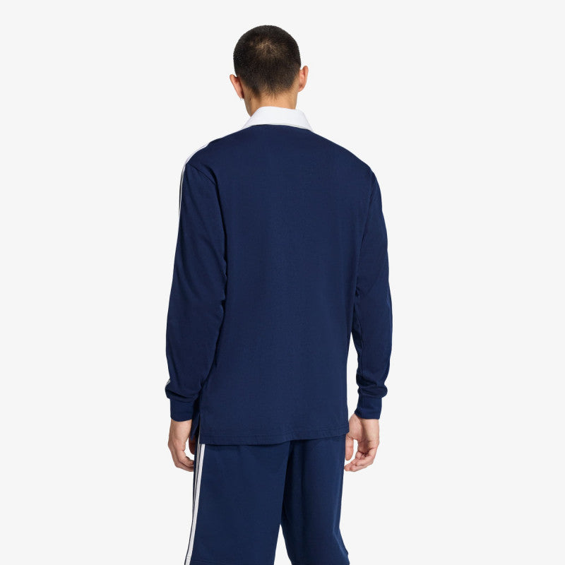 adidas 3-Stripes Rugby Longsleeve Polo Night Indigo