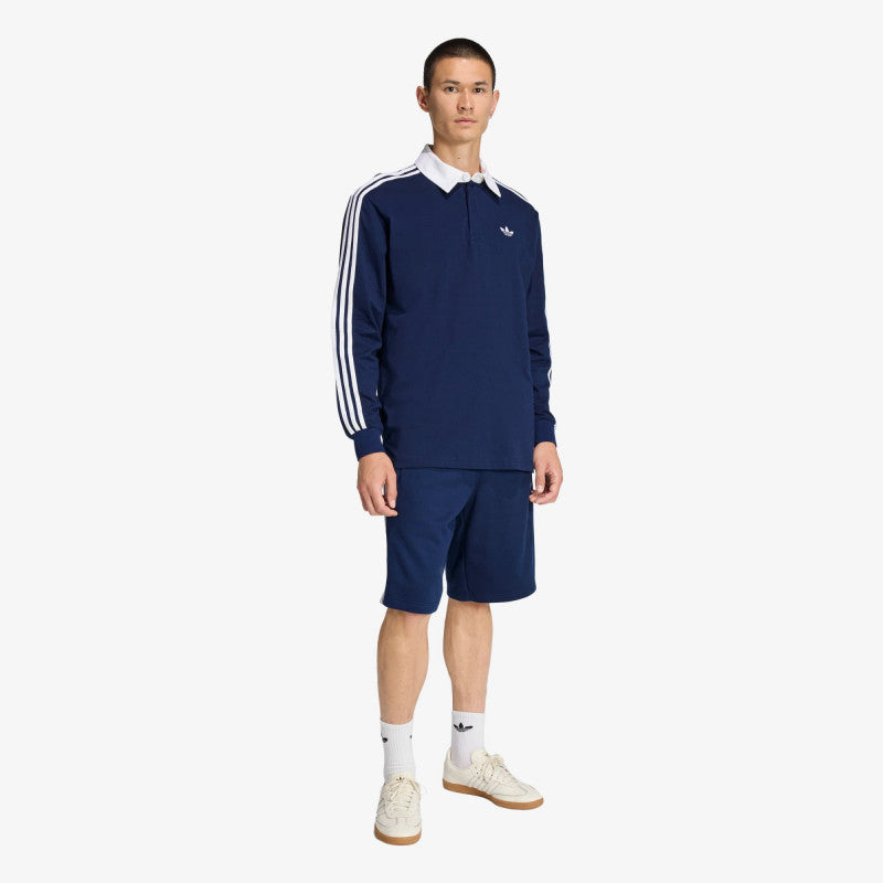 adidas 3-Stripes Rugby Longsleeve Polo Night Indigo