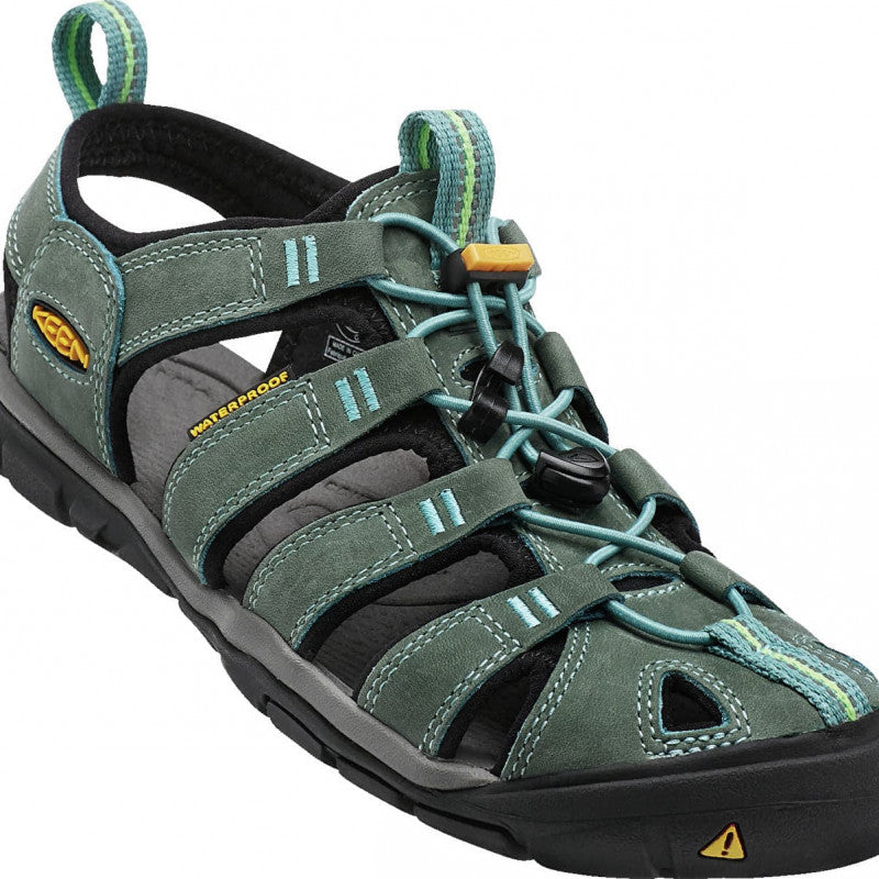 KEEN Clearwater Cnx Leather Mineral Blue/ Yellow