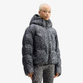 puchowa adidas by Stella McCartney Short Padded Winter Jacket Printed Dove Grey/ Carbon
