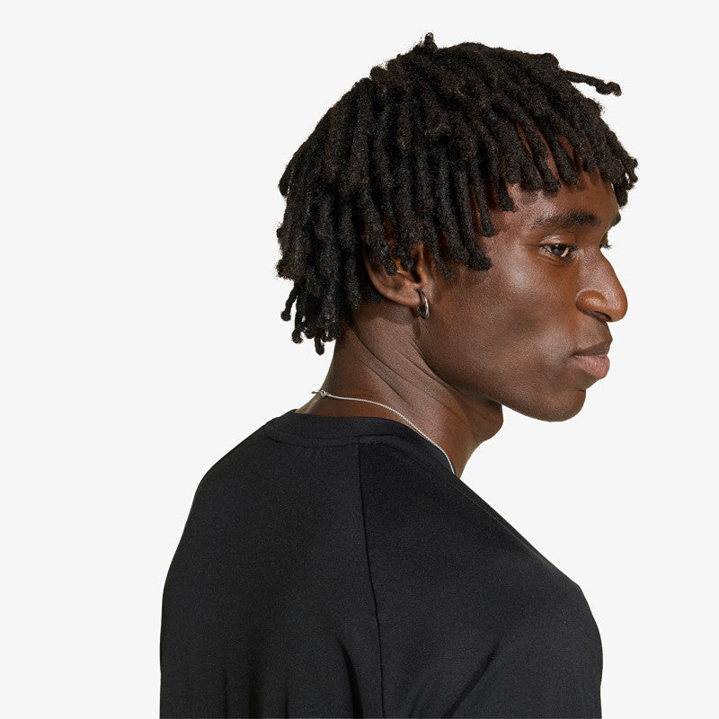 adidas Tech Trefoil Essentials Polyester T-Shirt Black