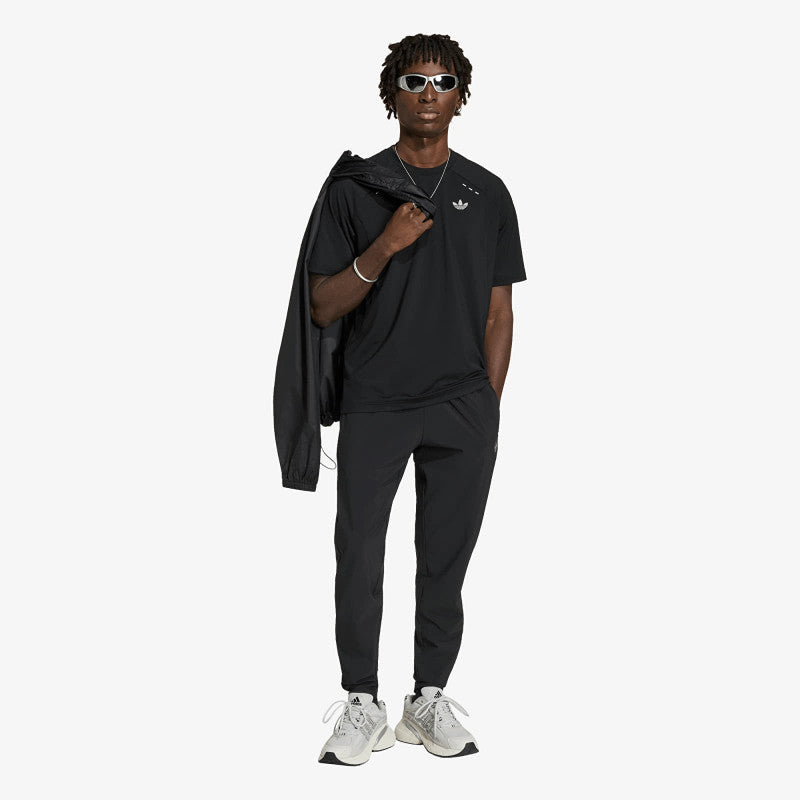 adidas Tech Trefoil Essentials Polyester T-Shirt Black