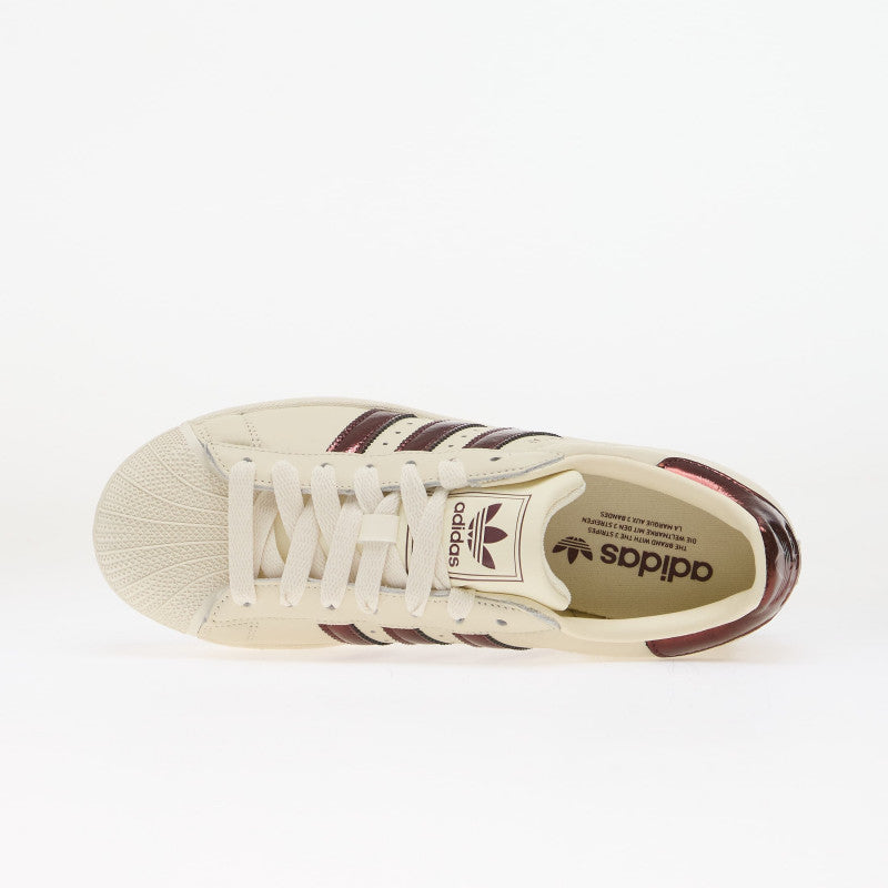 adidas Superstar II Off White/ Maroon/ Gold Met. 41