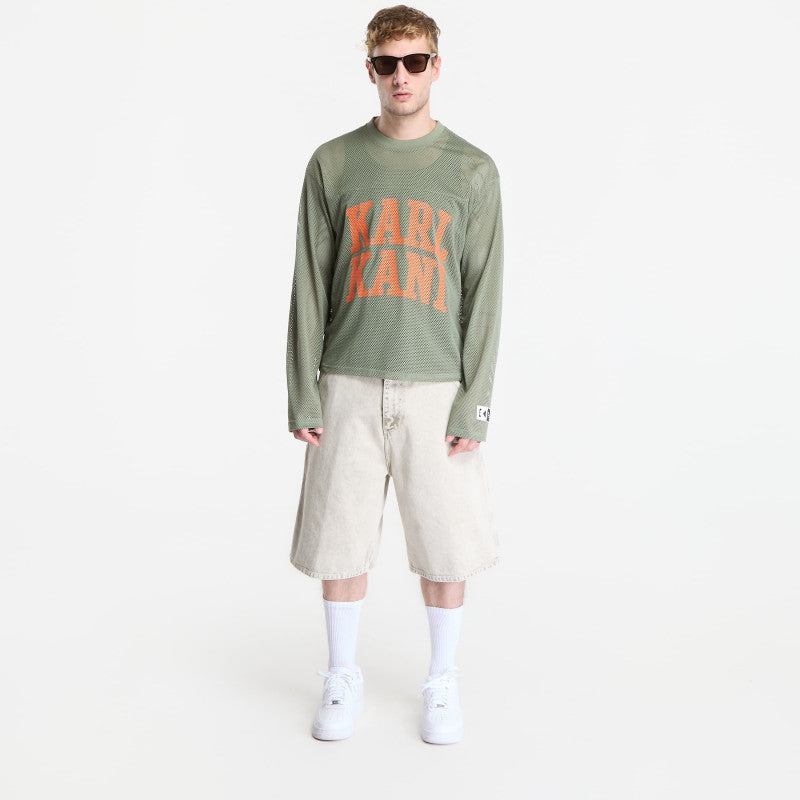 Karl Kani Stencil Mesh Boxy Longsleeve Green