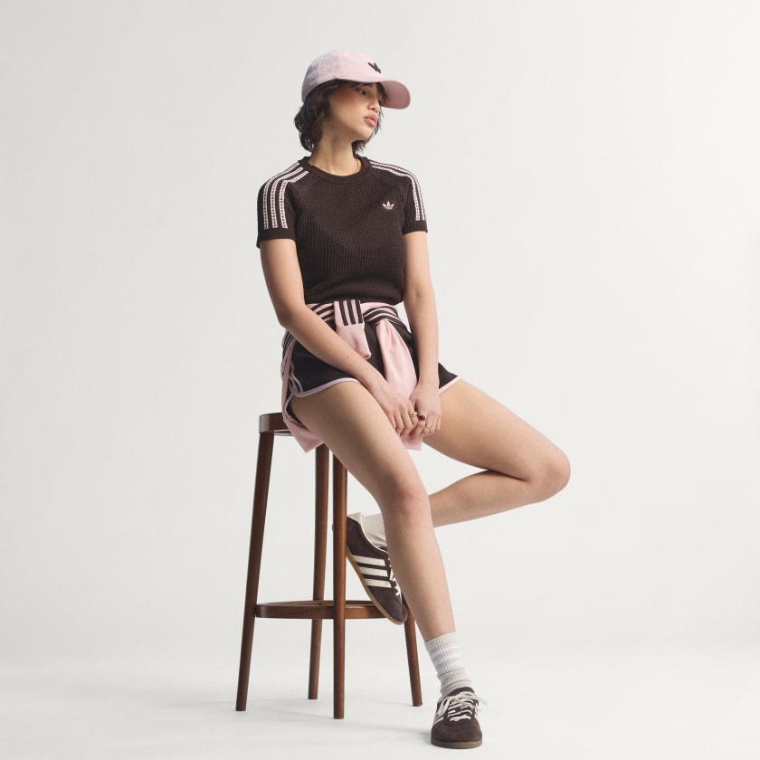 adidas Knitted Crochet Cali Tee W "Aurora Coffee"