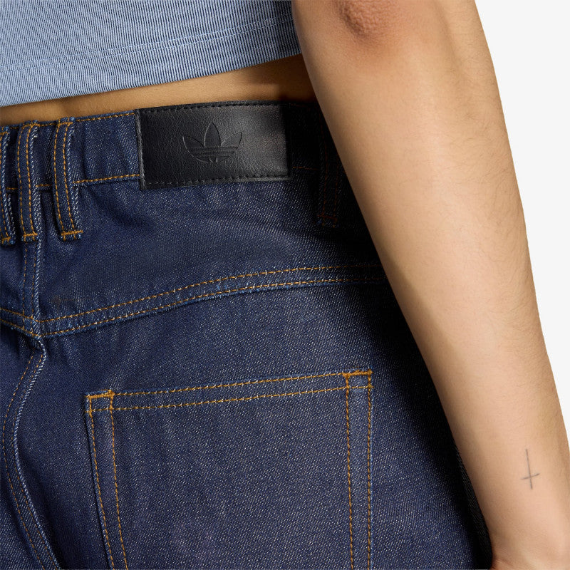 adidas Firebird Mid Rise Straight Denim Pant Indigo Denim