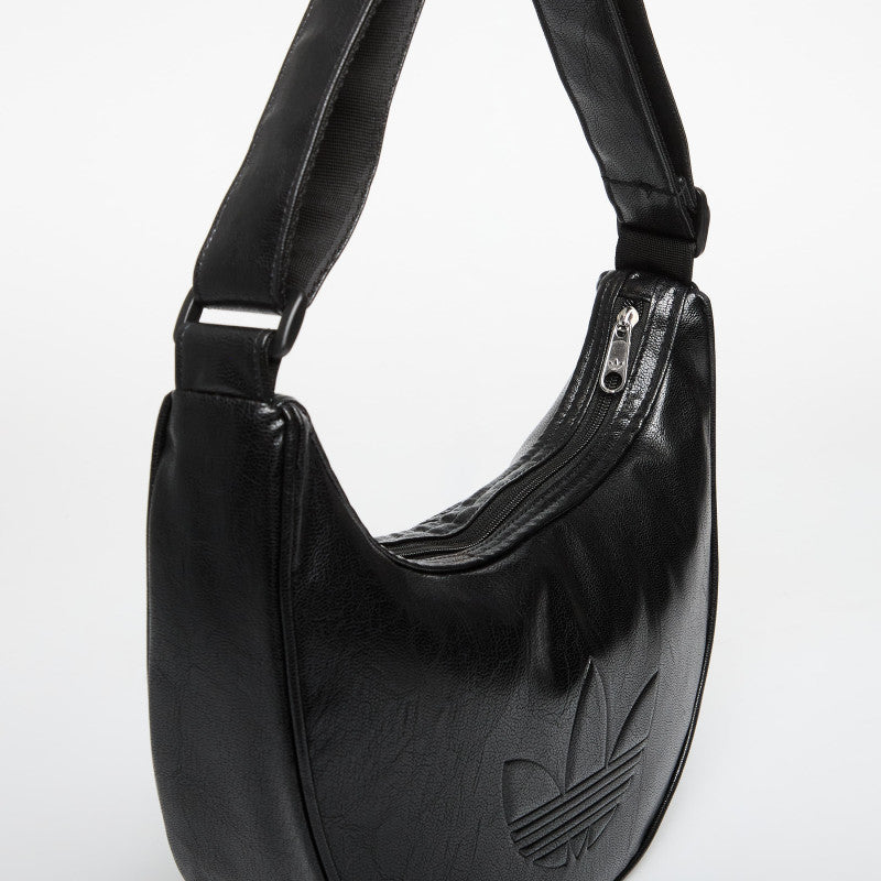 adidas Adicolor Half Crescent Bag Metallic Pu Black