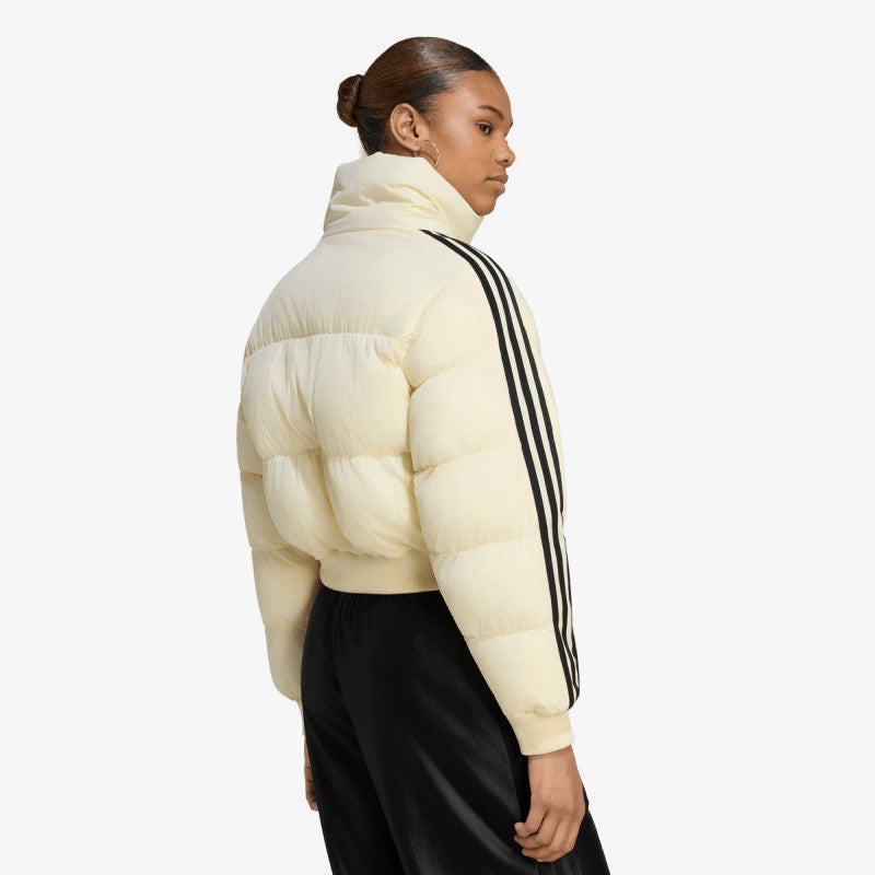puchowa adidas Adicolor Short Puffer Jacket Warm Vanilla