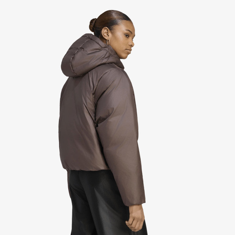 adidas Ess Down Hooded Puffer Jacket Aurora Coffee