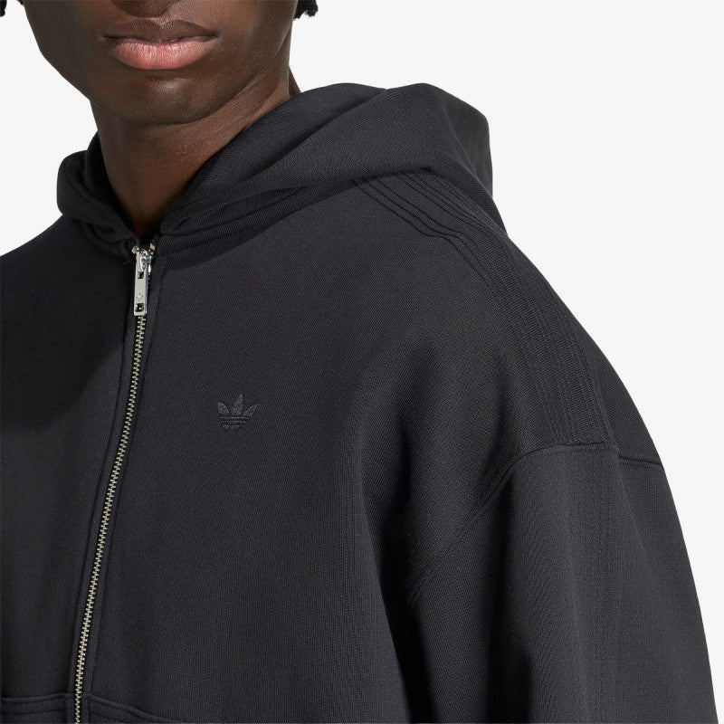 adidas Premium Essentials Cropped Full Zip Black