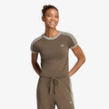 adidas Knitted T-Shirt Branch/ Silver Pebble