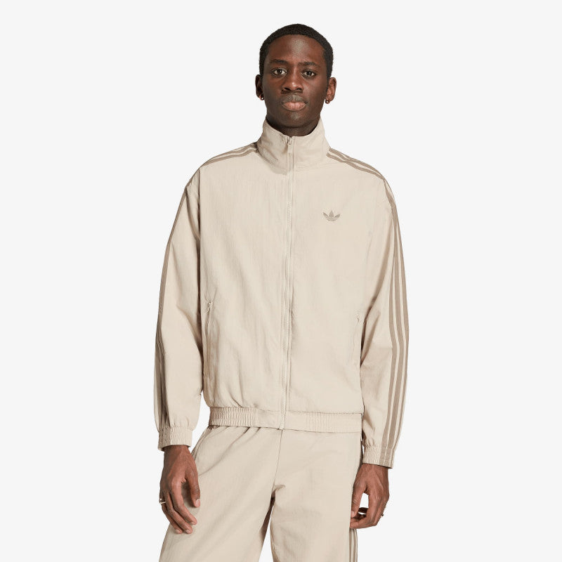 adidas Firebird Woven Track Top Khaki Three