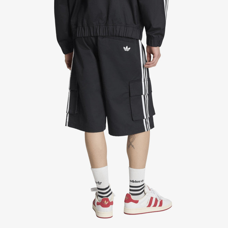 adidas Adicolor Cotton Twill Cargo Shorts Black