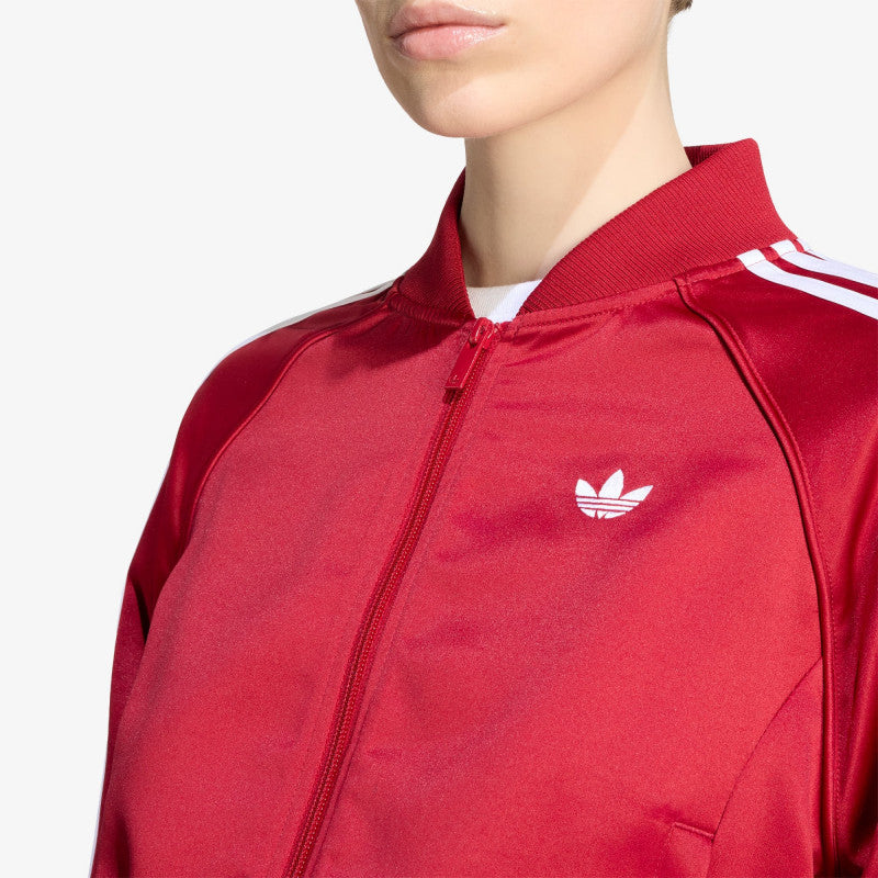 adidas Satin Sst Jacket Team Victory Red/ White