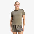 adidas Heather 3-Stripes Cali T-Shirt Branch/ Silver Pebble/ Branch