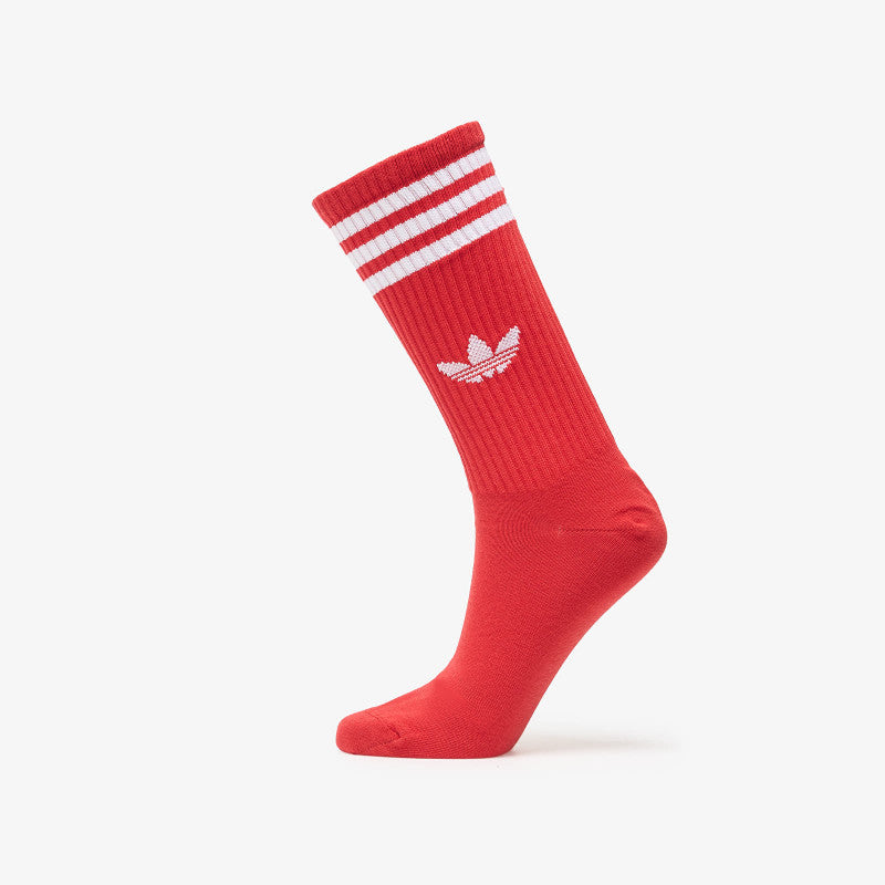 adidas 3-Stripes High Crew Socks 3 Pairs Blue/ Better Scarlet/ Green