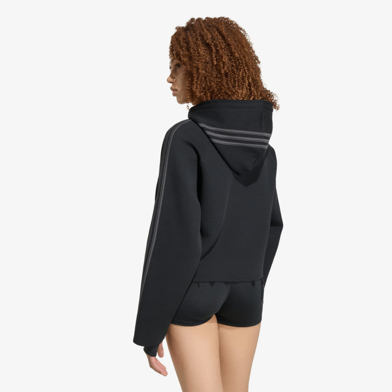 adidas SST 2.0 Cropped Hoodie Black/ Utility Black