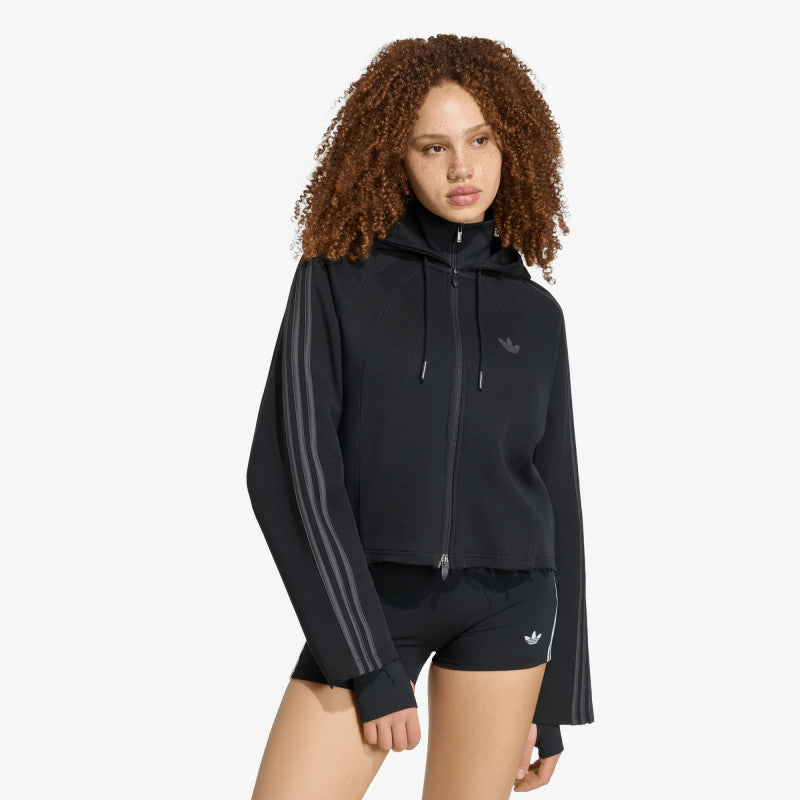 adidas SST 2.0 Cropped Hoodie Black/ Utility Black