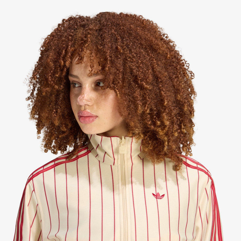 adidas Reversible Firebird Track Top Warm Vanilla/ Team Victory Red