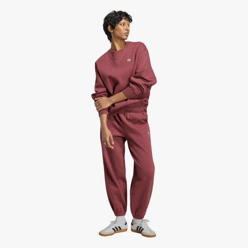 adidas Essentials Crew Long Fleece Sweatshirt Quiet Crimson