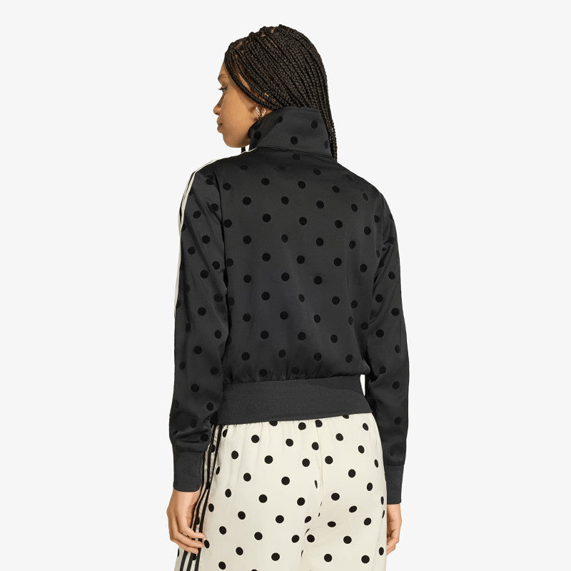 adidas Satin Polka Dots Tt Track Top Black