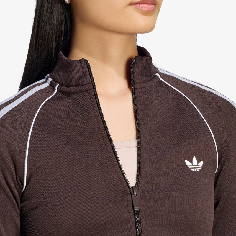 adidas Essentials 3 Stripes Seamless Tracktop Aurora Coffee