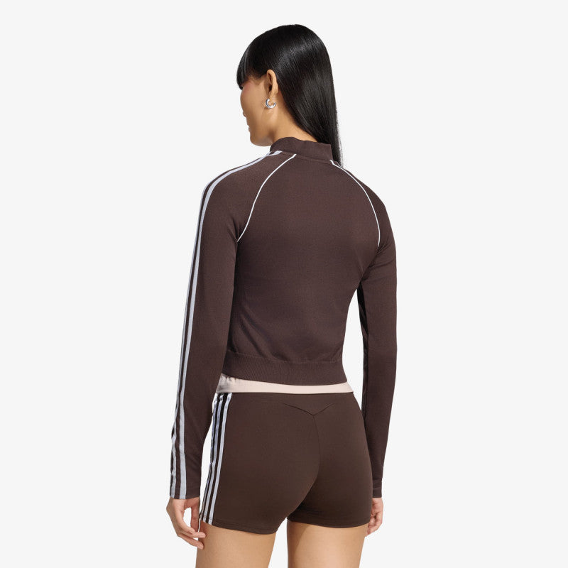 adidas Essentials 3 Stripes Seamless Tracktop Aurora Coffee