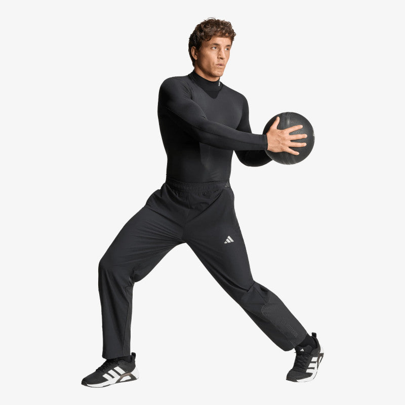 adidas Techfit Compression Training Mock Neck Long Sleeve T-Shirt Black