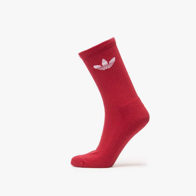 adidas Trefoil Crew Sock Cushion 6-Pack Night Indigo/ Collegiate Green/ Maroon