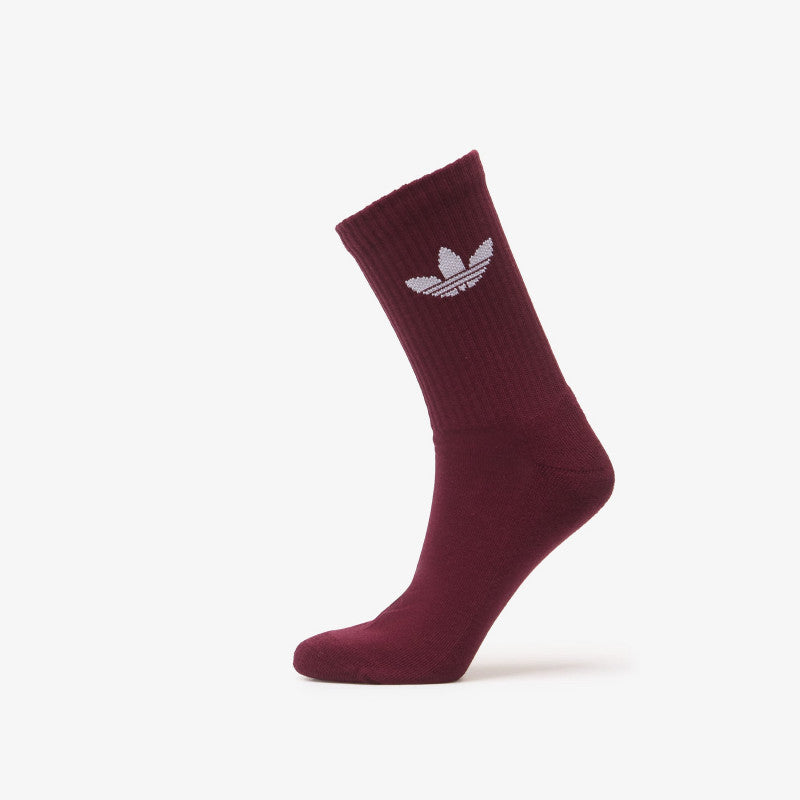 adidas Trefoil Crew Sock Cushion 6-Pack Night Indigo/ Collegiate Green/ Maroon