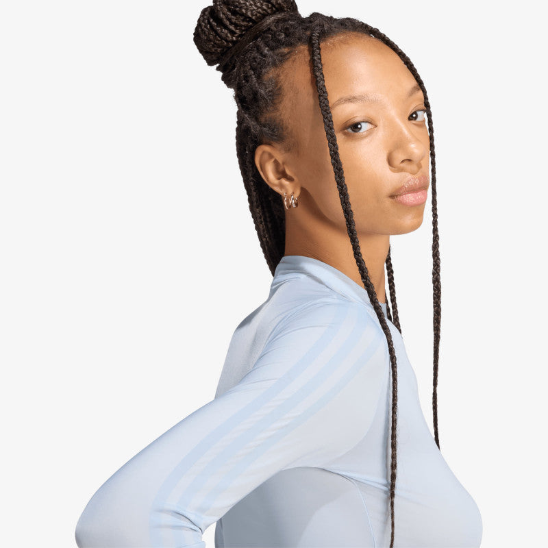 adidas Adiluna Season 2 x Jennie Sheer Long Sleeve Tee Wonder Blue