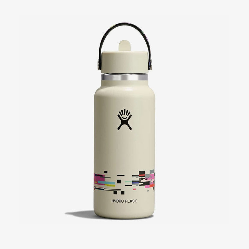 Hydro Flask 710 ml Wide Flex Straw Cap Glitch White 710