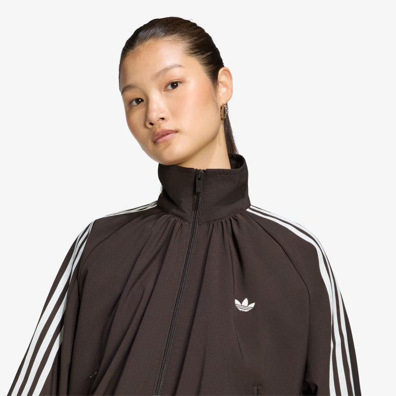 adidas Blousy Oversized Track Top Night Brown