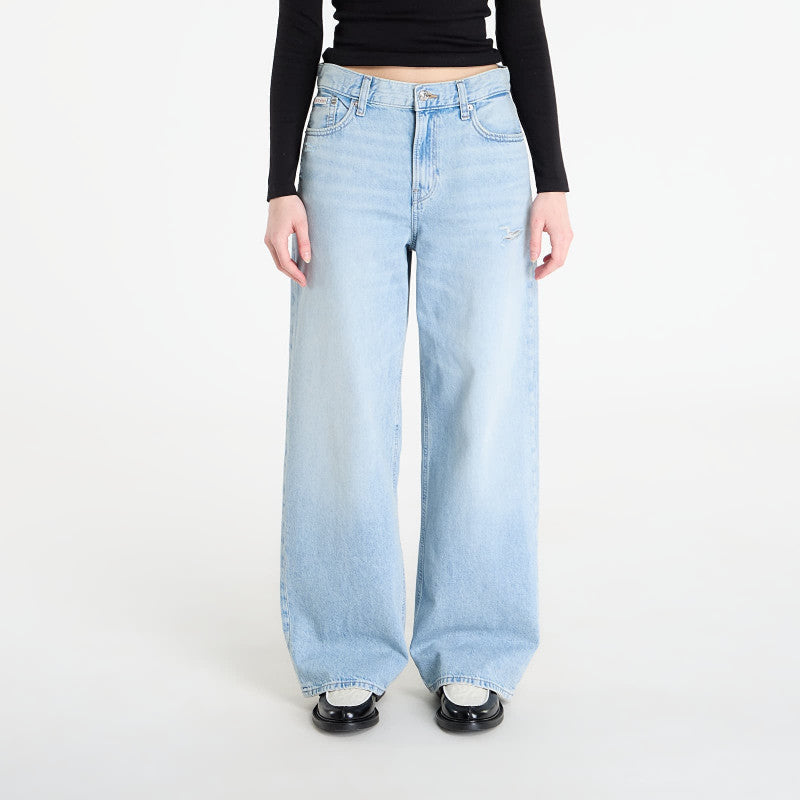 Jeansy Calvin Klein Jeans Low Rise Baggy Ramshead Blue
