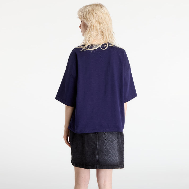 Calvin Klein Jeans Ss Woven Label Overs Tee Purple