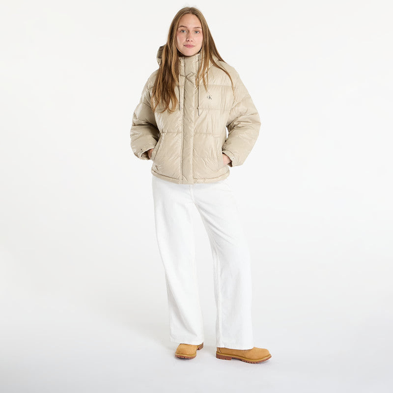 Calvin Klein Jeans Shine Puffer Jacket Brown