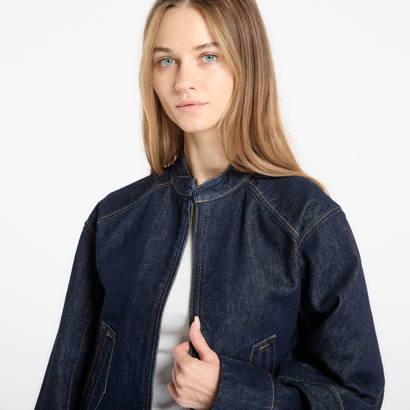 Calvin Klein Jeans Zip Denim Jacket Blue