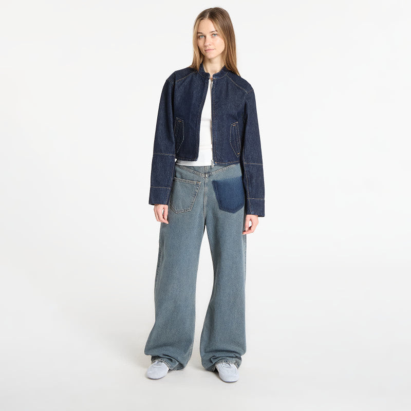 Calvin Klein Jeans Zip Denim Jacket Blue