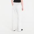Jeansy Calvin Klein Jeans The Wide Leg Raw Hem Chalk White