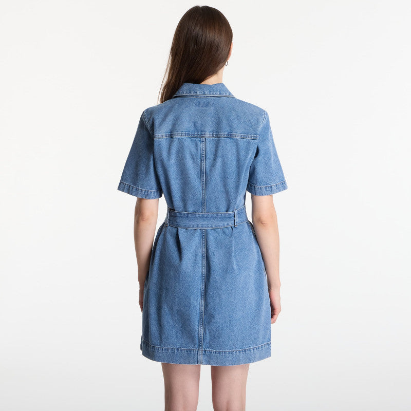 Sukienka Calvin Klein Jeans Belted Shirt Dress Radio Blues