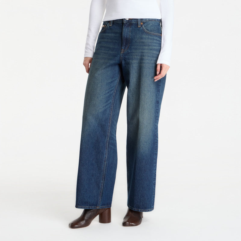 Jeansy Calvin Klein Low Rise Baggy Blue