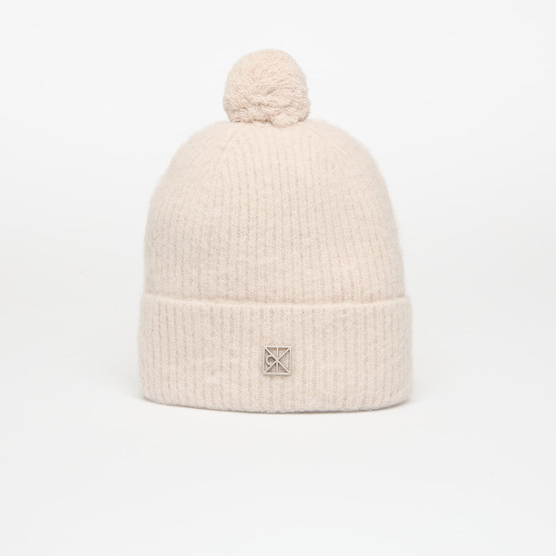 Calvin Klein Emblem Brushed Pompo Hat Brown
