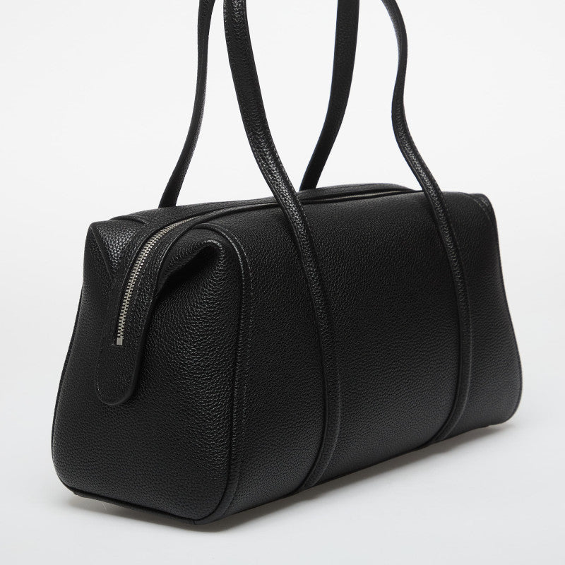 Calvin Klein Emblem Hw Pebble Doctor Shoulder Black