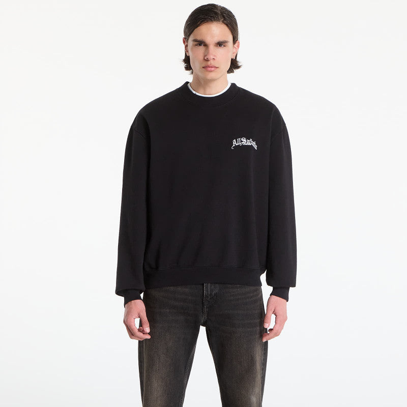 AllSaints Descent Sweatshirt Washed Black