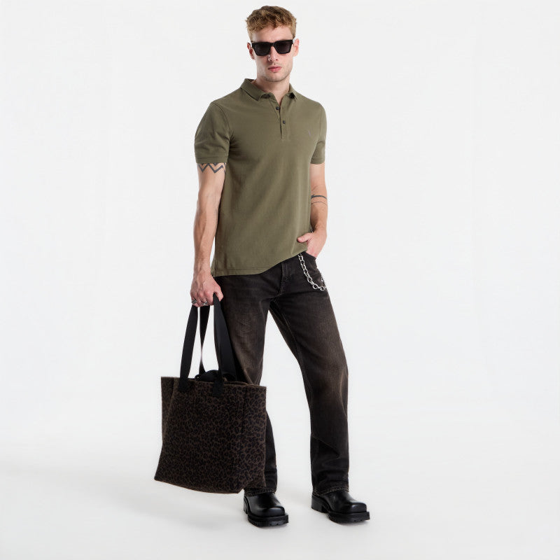 AllSaints Reform Ss Polo Wild Green